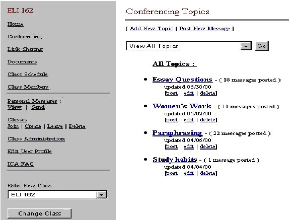 Conferencing on Nicenet