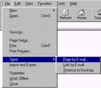 IE Send Page by E-mail