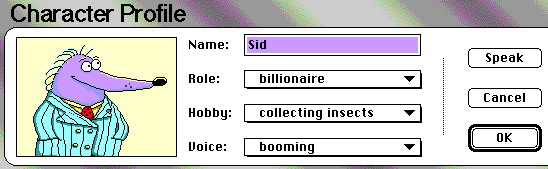 Character profile of Sid